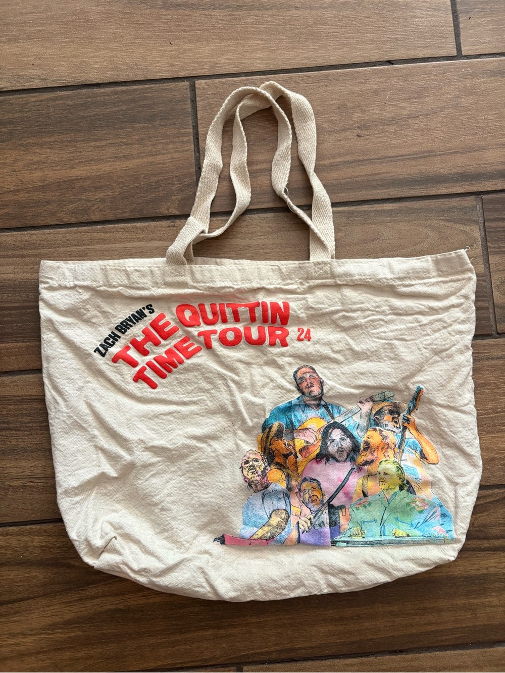 The Quittin Time Tour 24 Graphic Tote Bag